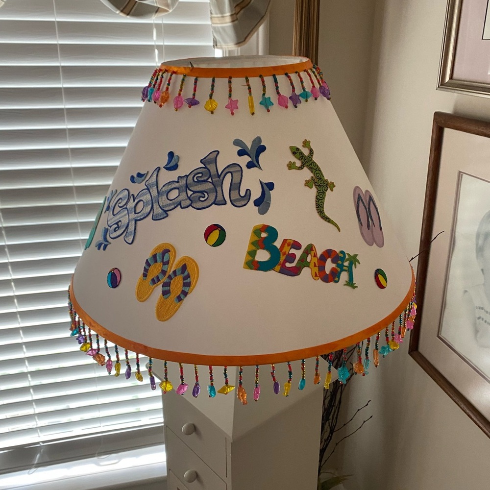 Super Cute One of a Kind ‘Beach’ Lampshade